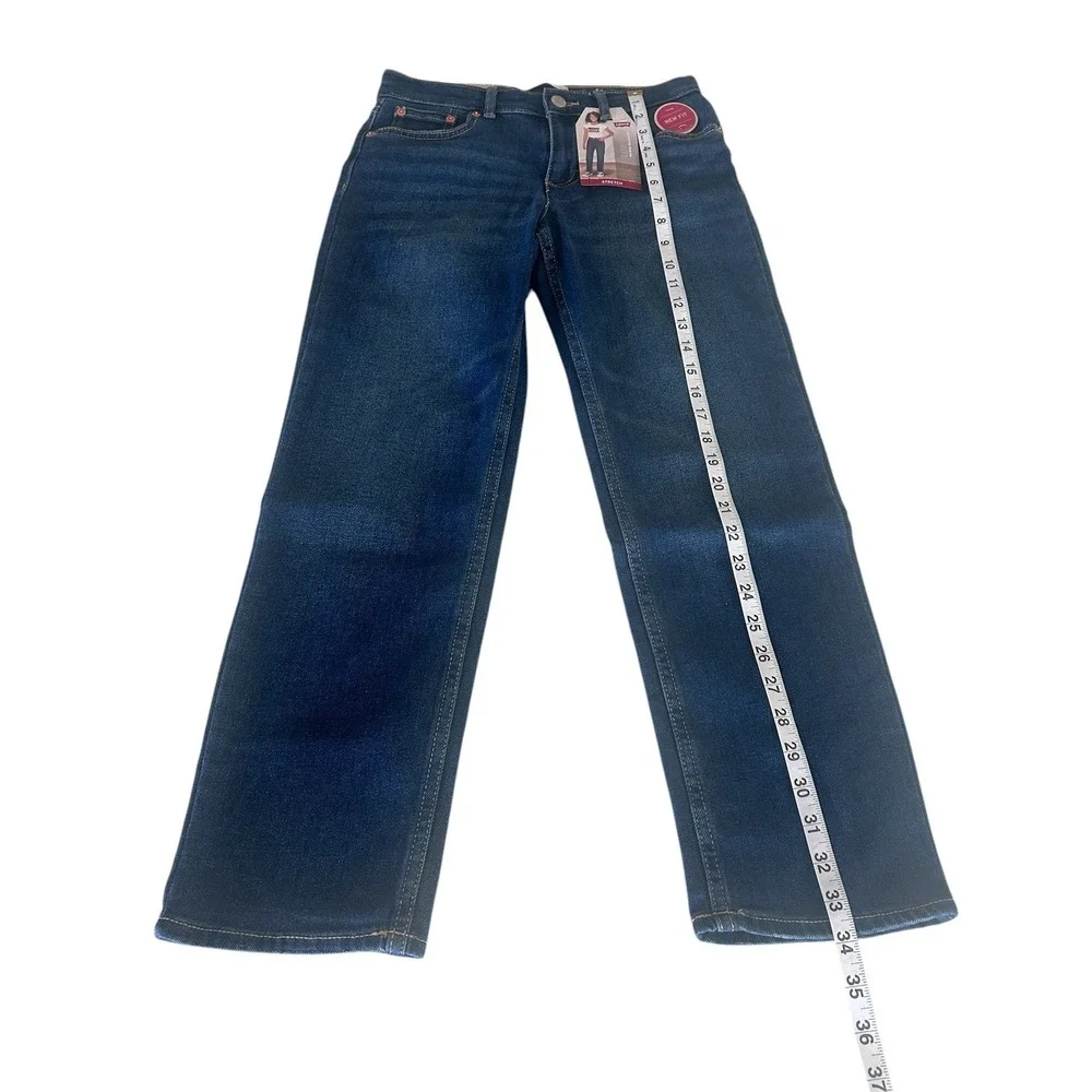Levis Girls Low Pro‎ Relaxed Fit Mid Rise Stretch Jeans Blue Size 10 Reg NEW